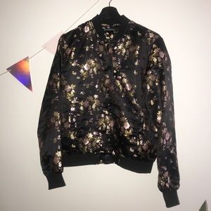 FLOWER BOMBER JACKET